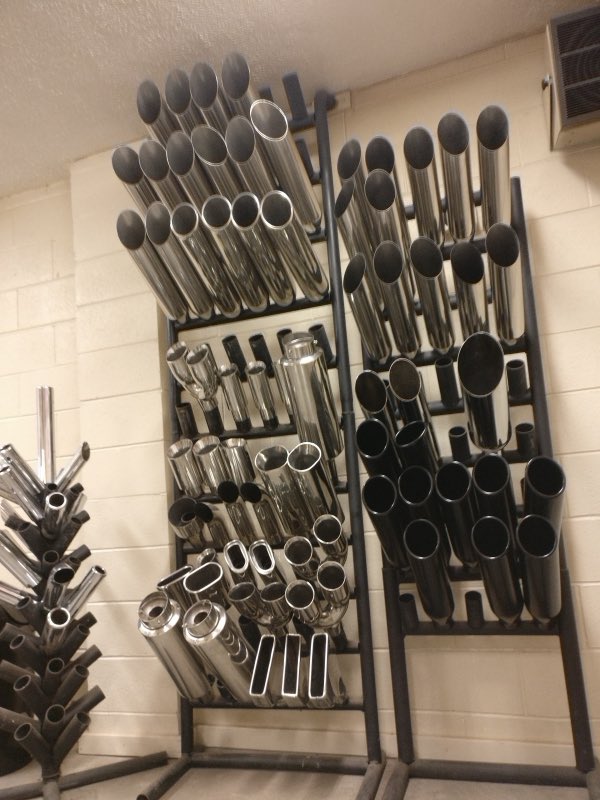 Brandon's Muffler Shop exhaust pipe stock
